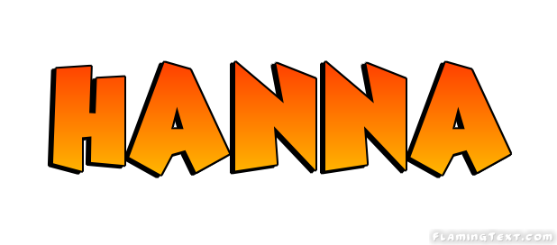 Hanna Logo | Free Name Design Tool from Flaming Text