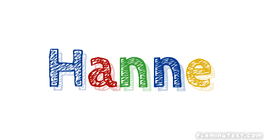 Hanne Logo | Free Name Design Tool from Flaming Text