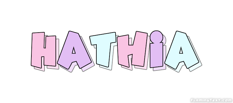 Hathia Logo | Free Name Design Tool from Flaming Text