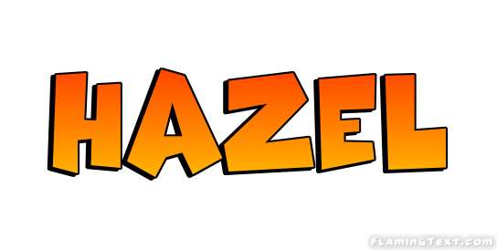 hazel-flaming-text