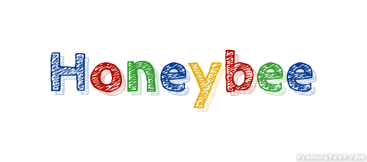 Honeybee ロゴ フレーミングテキストからの無料の名前デザインツール