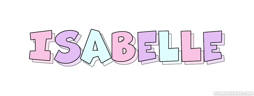 Isabelle Logo | Free Name Design Tool from Flaming Text