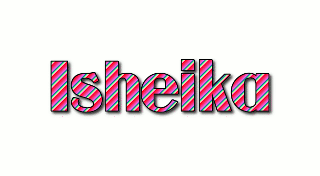 Isheika ロゴ フレーミングテキストからの無料の名前デザインツール