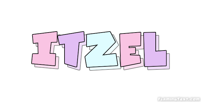 Itzel Logo | Herramienta de diseño de nombres gratis de Flaming Text