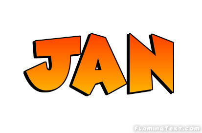 Jan Лого | Бесплатный инструмент для дизайна имени от Flaming Text