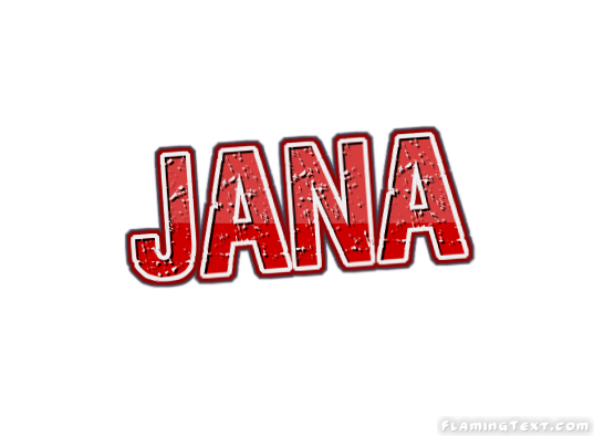 Jana Logo | Outil de conception de nom gratuit à partir de texte flamboyant