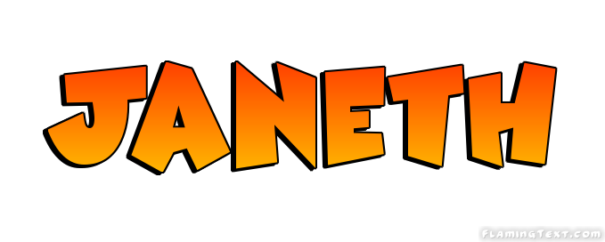 Janeth Logo | Free Name Design Tool from Flaming Text