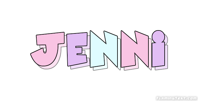  Jenni  Logo Free Name  Design Tool from Flaming Text