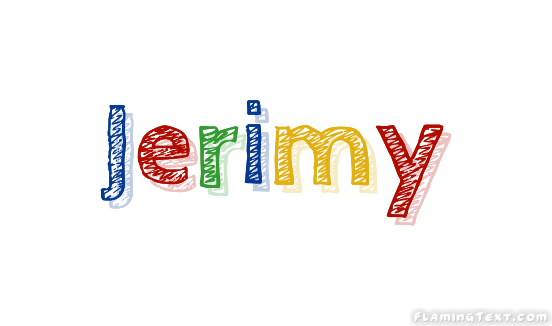 Jerimy Лого Бесплатный инструмент для дизайна имени от Flaming Text