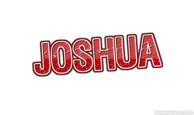 Nome Masculino - Joshua Projeto De Rotulação Tipografia Escrita à