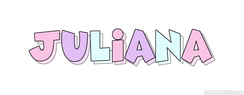 Juliana Logo Herramienta De Diseño De Nombres Gratis De Flaming Text 