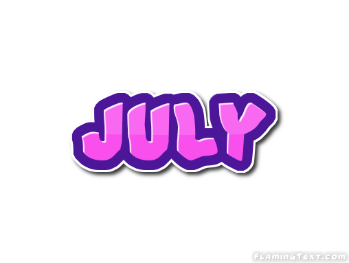 July 徽标