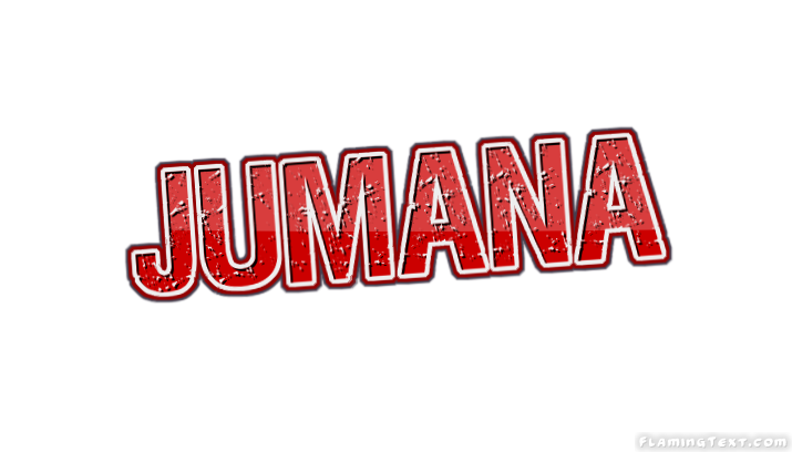 Jumana شعار اسم أداة تصميم مجانية من النص المشتعلة