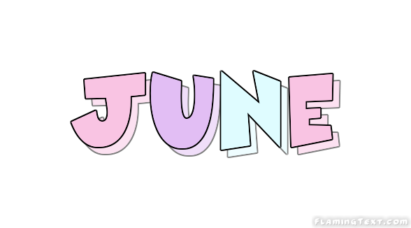 June 徽标