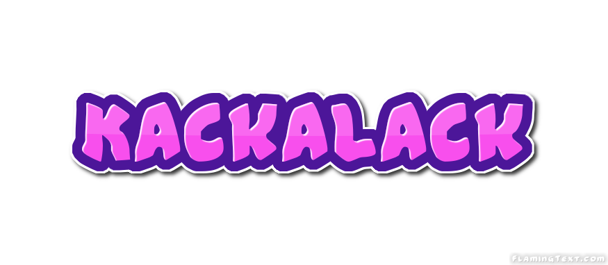 Kackalack ロゴ フレーミングテキストからの無料の名前デザインツール