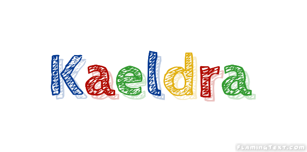 Kaeldra ロゴ フレーミングテキストからの無料の名前デザインツール