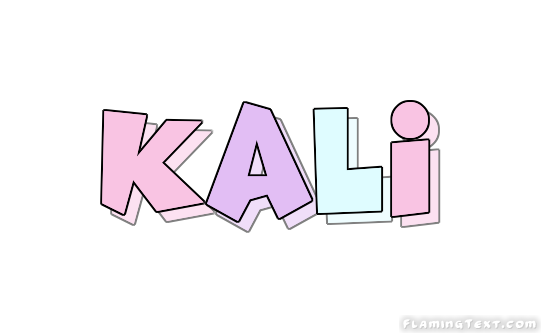 Калим имя. Kali logo.