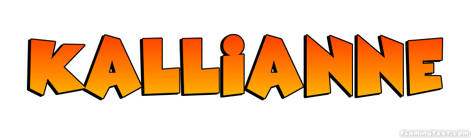 Kallianne Logo | Free Name Design Tool from Flaming Text