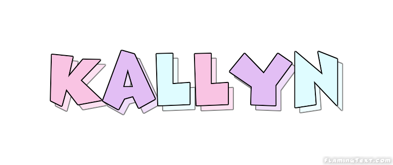 Kallyn Logo | Free Name Design Tool from Flaming Text