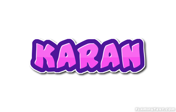 Karan Logo Free Name Design Tool From Flaming Text