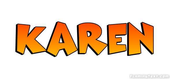 Karen Logo | Free Name Design Tool from Flaming Text