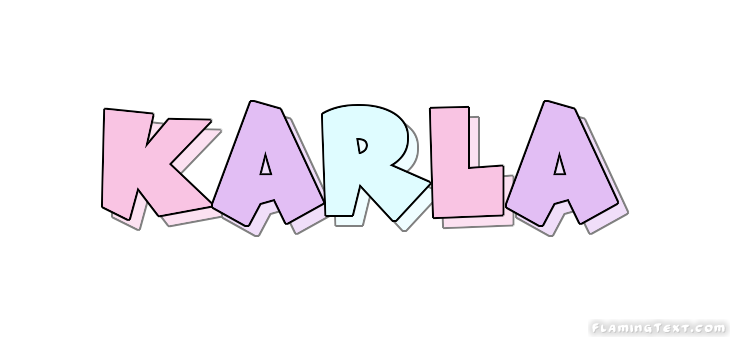 Karla Logo | Herramienta de diseño de nombres gratis de Flaming Text