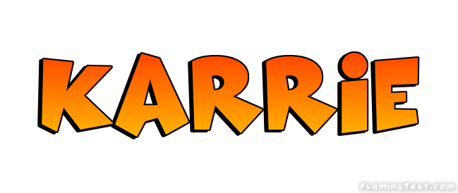 Karrie Logo | Free Name Design Tool from Flaming Text