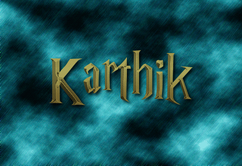 karthik name in different styles
