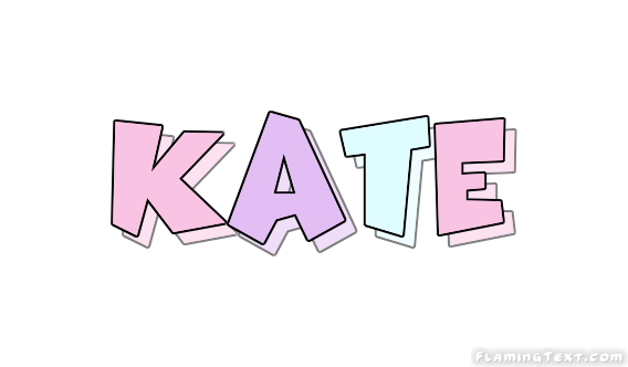 Kate Logo Free Name Design Tool From Flaming Text
