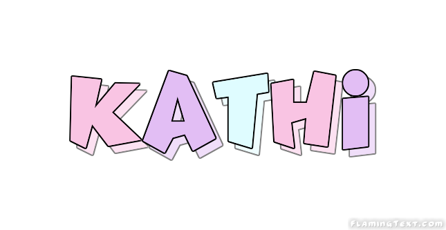 Kathi Logo | Free Name Design Tool from Flaming Text