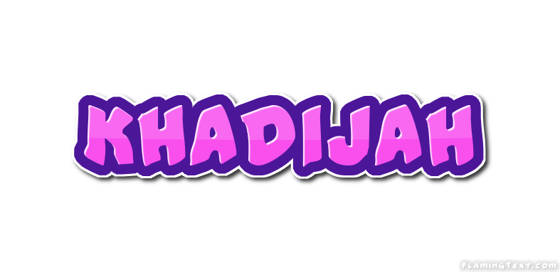 khadijah-logo-free-name-design-tool-from-flaming-text