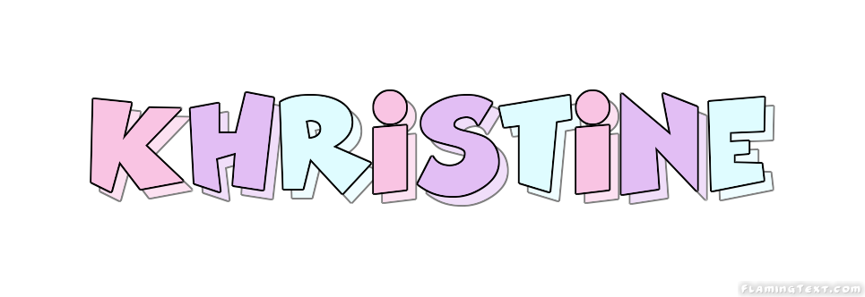Khristine Logo | Free Name Design Tool from Flaming Text