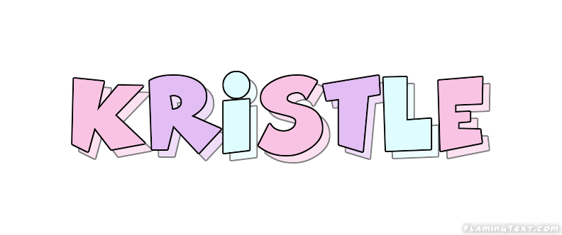 Kristle ロゴ フレーミングテキストからの無料の名前デザインツール