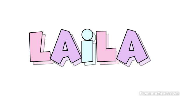 Laila ロゴ フレーミングテキストからの無料の名前デザインツール