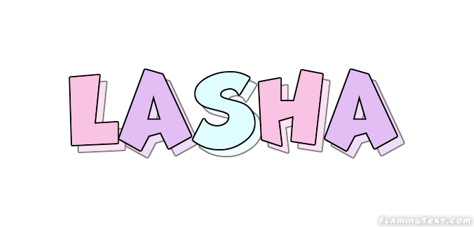 Lasha Logo | Free Name Design Tool from Flaming Text