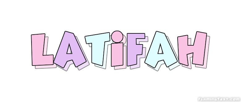 Latifah Logo | Free Name Design Tool from Flaming Text