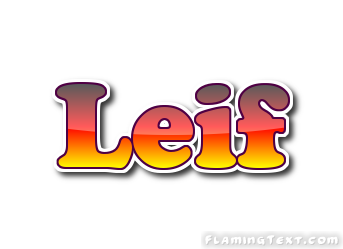 Leif Logo | Free Name Design Tool from Flaming Text