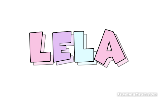 Lela Logo Free Name Design Tool Von Flaming Text 9772