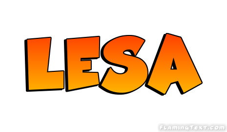 Lesa Logo | Free Name Design Tool from Flaming Text
