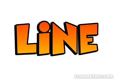 Line 徽标 来自火焰文本的免费名称设计工具