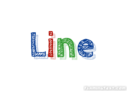 Line 徽标 来自火焰文本的免费名称设计工具