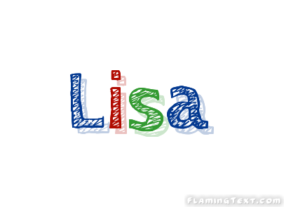 Lisa ロゴ フレーミングテキストからの無料の名前デザインツール