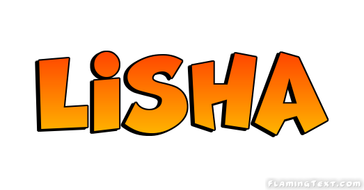 Lisha Logo | Free Name Design Tool from Flaming Text