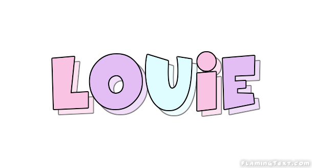 Louie Logo | Free Name Design Tool from Flaming Text