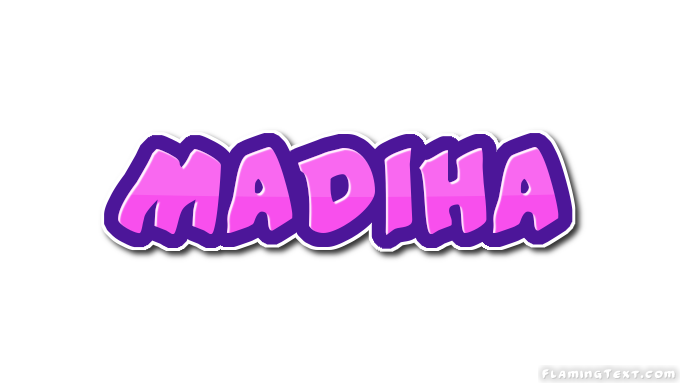 Madiha Logo | Free Name Design Tool from Flaming Text