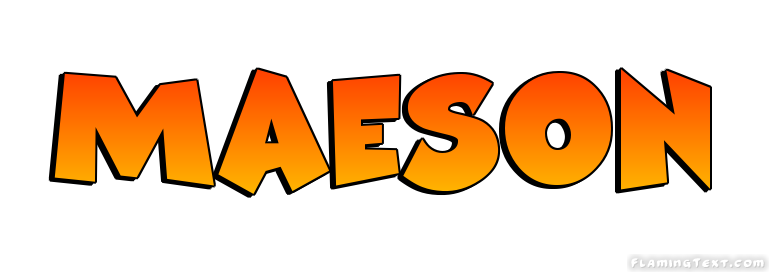 Maeson Logo | Free Name Design Tool from Flaming Text