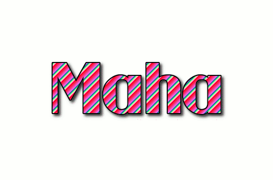 Maha ロゴ フレーミングテキストからの無料の名前デザインツール