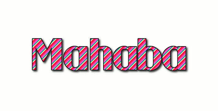 Mahaba Logo | Free Name Design Tool from Flaming Text