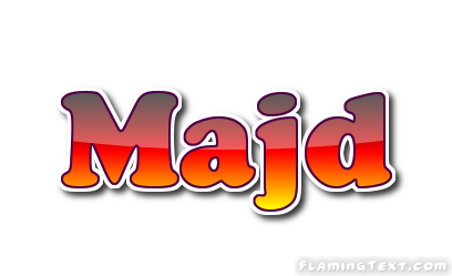 Majd Logo | Free Name Design Tool from Flaming Text