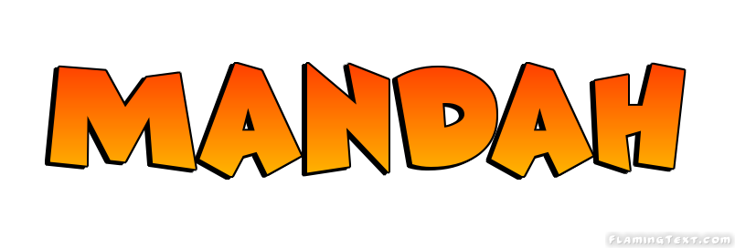 Mandah Logo | Free Name Design Tool from Flaming Text